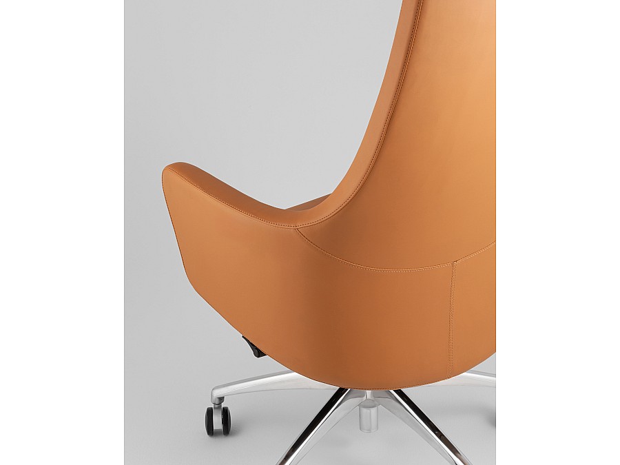 Кресло руководителя TopChairs Ferris коричневое