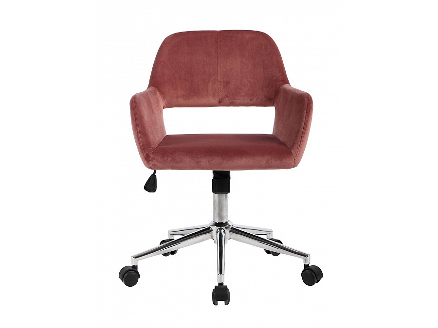 Кресло офисное Ross велюр розовый