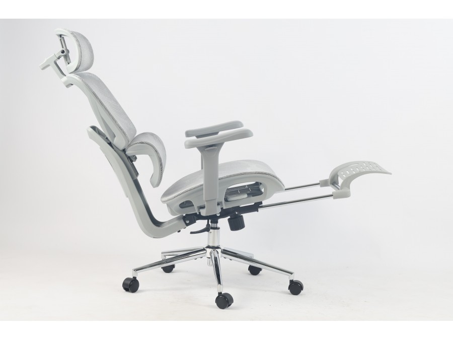 Кресло офисное TopChairs Vertus серая сетка