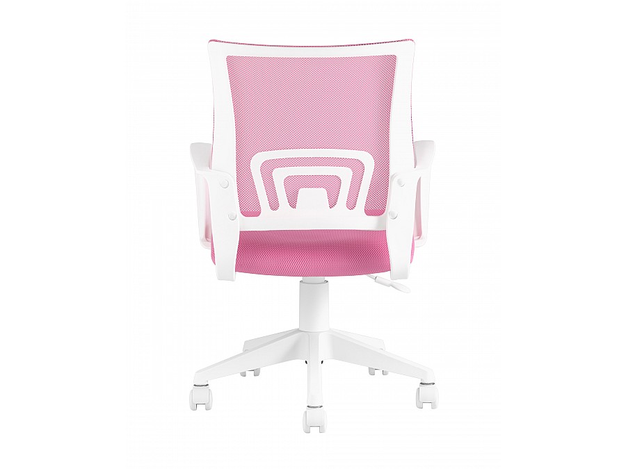 Кресло офисное TopChairs ST-BASIC-W розовый крестовина пластик белый