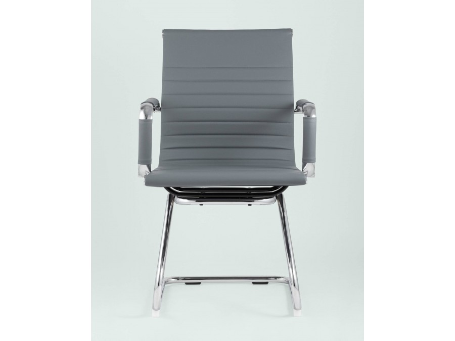 Кресло для посетителей TopChairs Visit серое 2 шт.