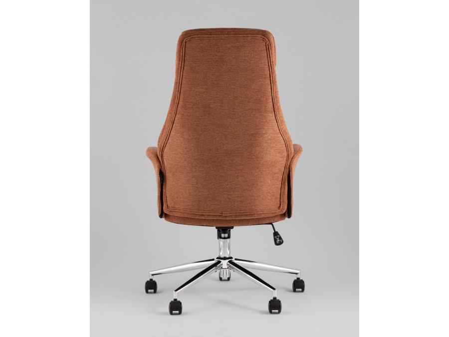 Кресло офисное TopChairs Neoma терракотовый ткань