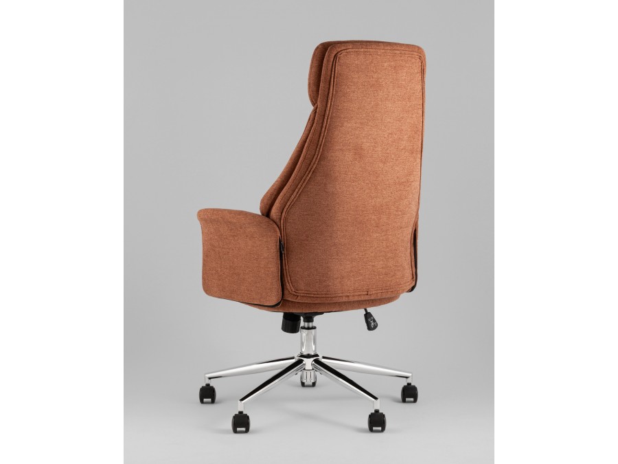 Кресло офисное TopChairs Neoma терракотовый ткань