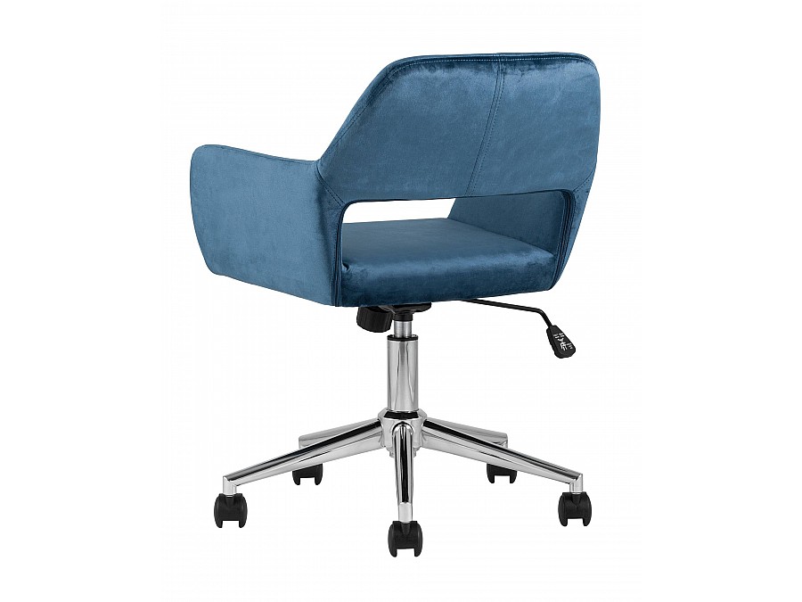 Кресло офисное Ross велюр синий