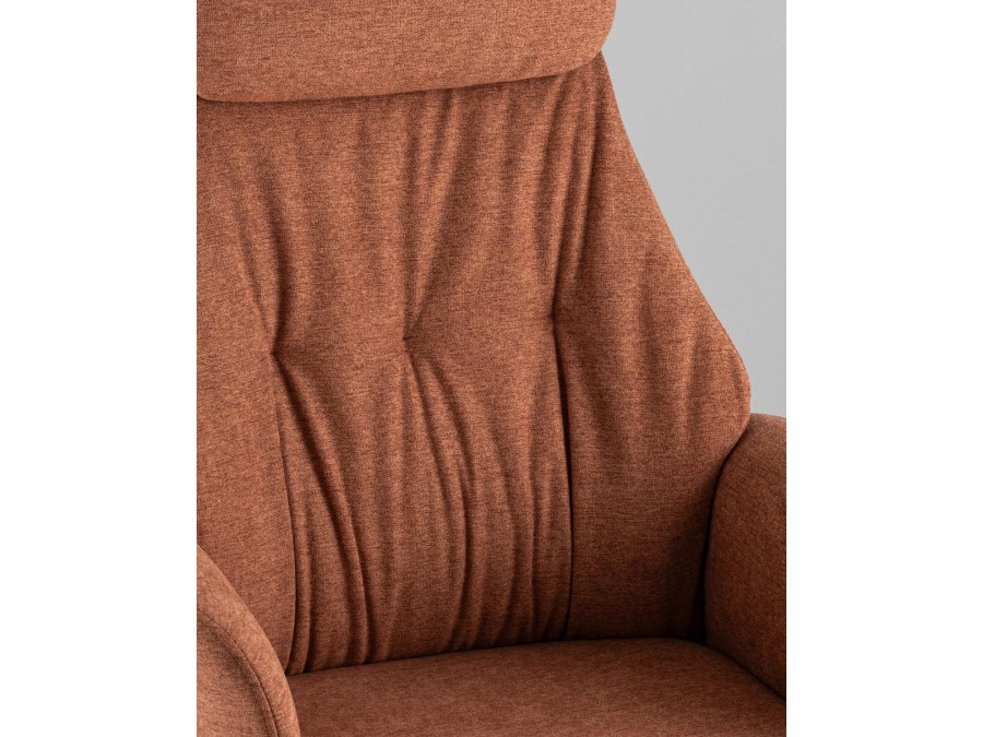 Кресло офисное TopChairs Neoma терракотовый ткань