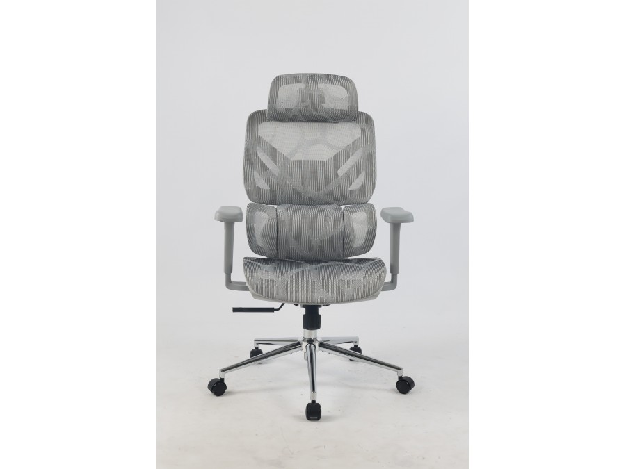 Кресло офисное TopChairs Structo серая сетка