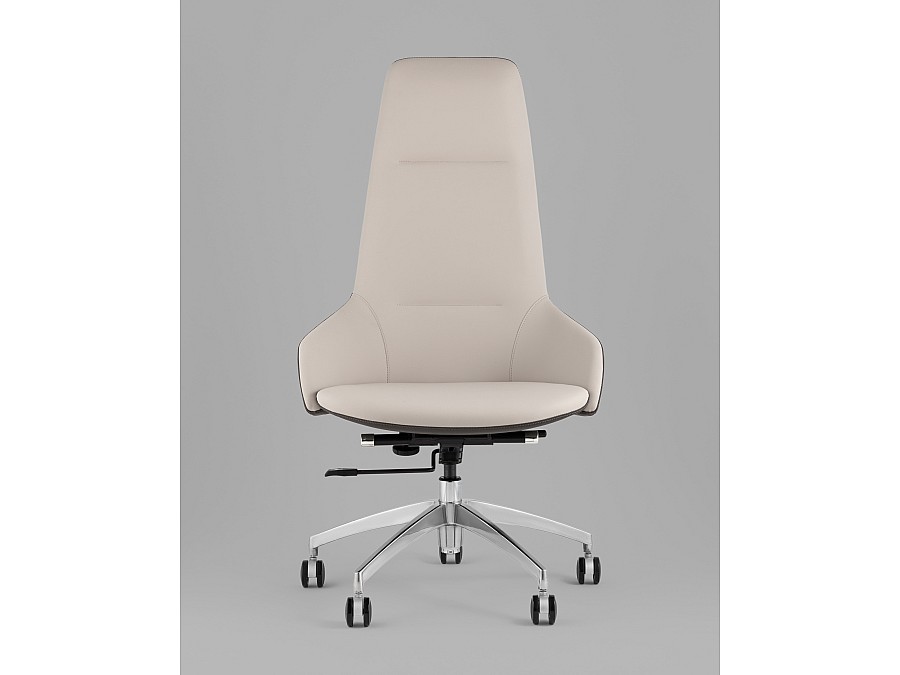 Кресло руководителя TopChairs Soulo светло-серый, серый