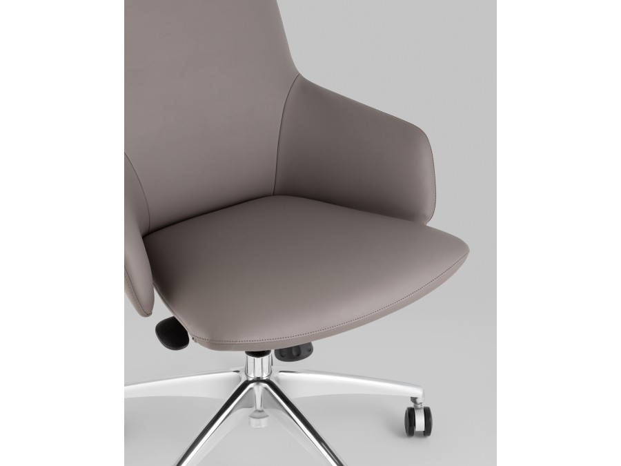 Кресло офисное TopChairs Bow серый