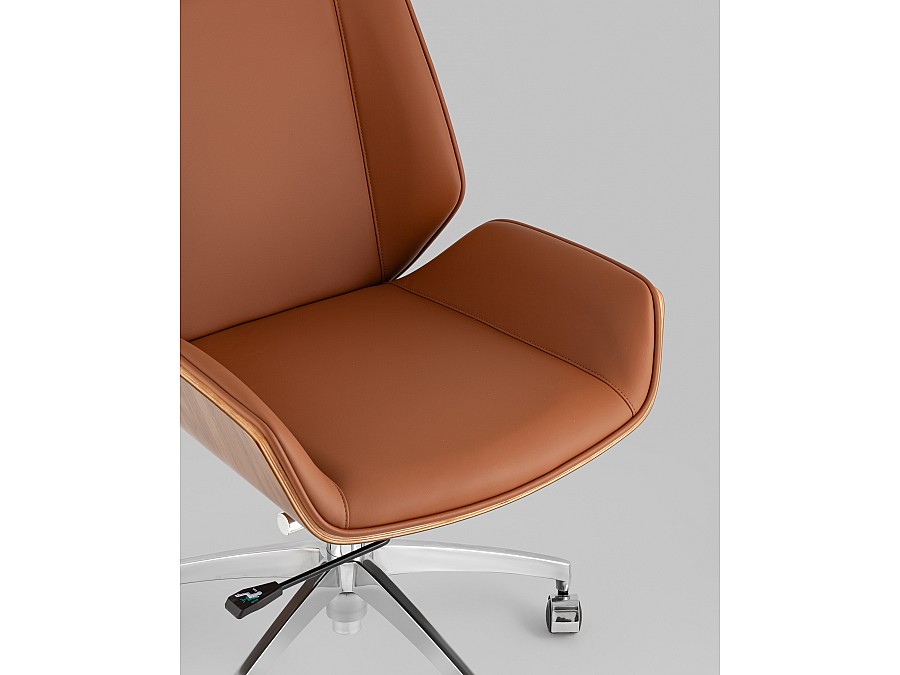 Кресло офисное TopChairs Crown SN коричневый