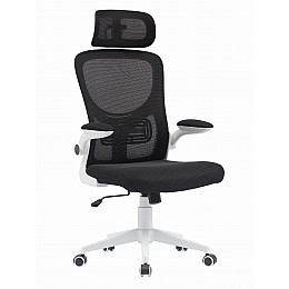 Кресло офисное TopChairs Airone белый с черной сеткой