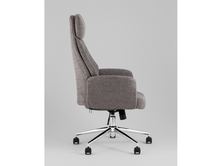 Кресло офисное TopChairs Neoma темно-серый ткань