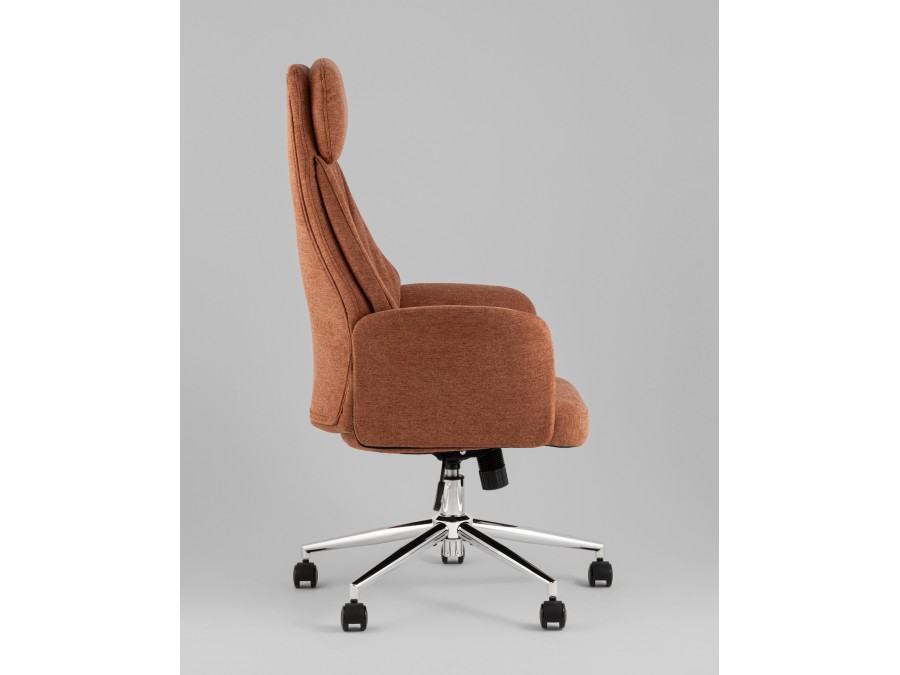 Кресло офисное TopChairs Neoma терракотовый ткань