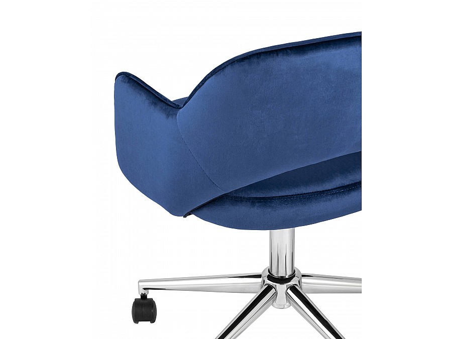 Кресло компьютерное Кларк велюр синий