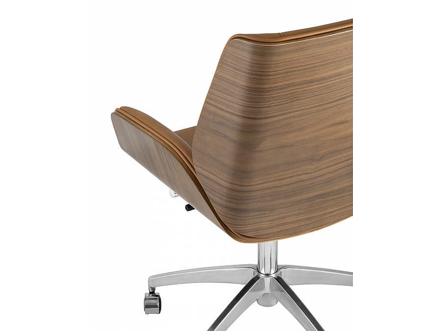 Кресло офисное TopChairs Crown коричневое