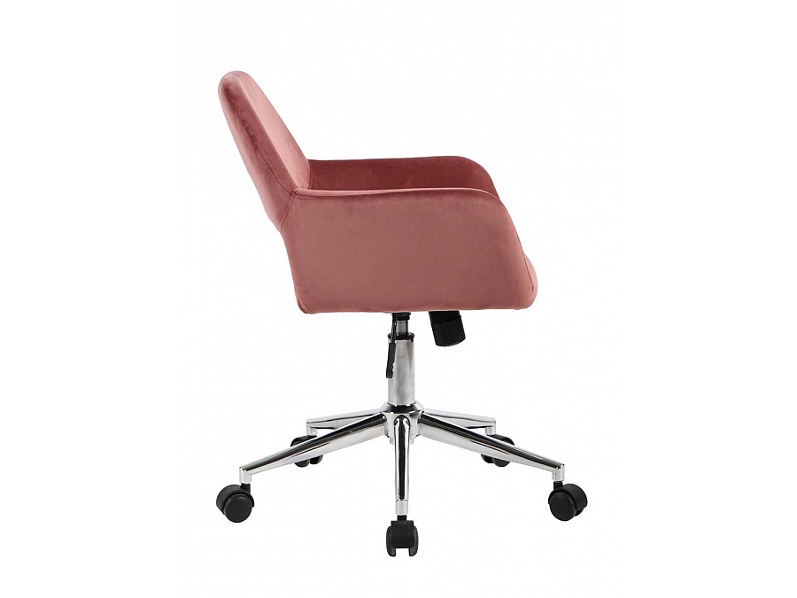 Кресло офисное Ross велюр розовый