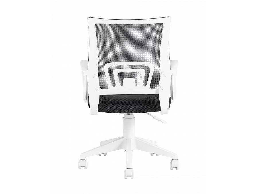 Кресло офисное TopChairs ST-BASIC-W серый крестовина пластик белый