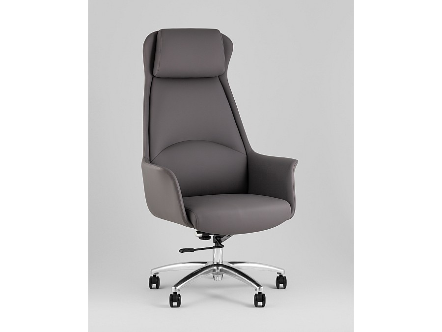 Кресло руководителя TopChairs Viking NEW серое