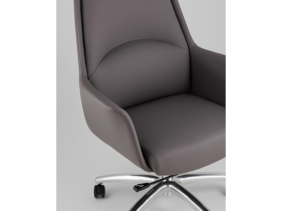 Кресло руководителя TopChairs Viking NEW серое