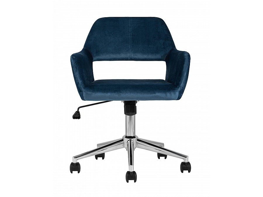Кресло офисное Ross велюр синий