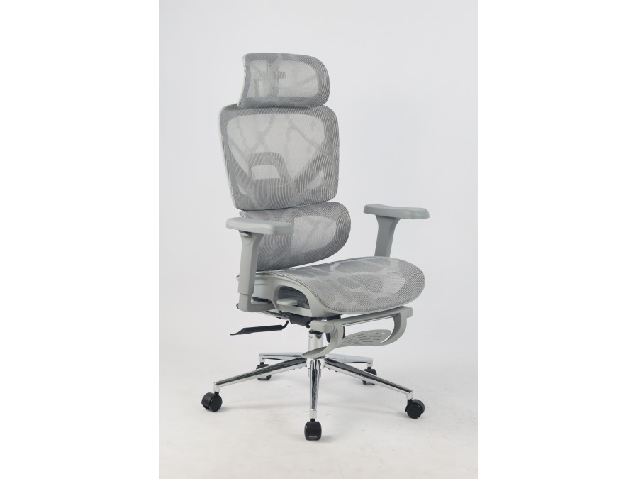 Кресло офисное TopChairs Vertus серая сетка