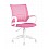 Кресло офисное TopChairs ST-BASIC-W розовый крестовина пластик белый