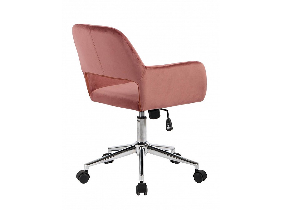 Кресло офисное Ross велюр розовый