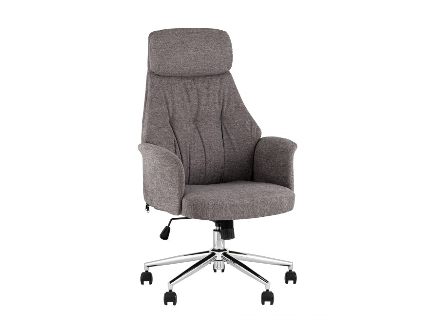 Кресло офисное TopChairs Neoma темно-серый ткань