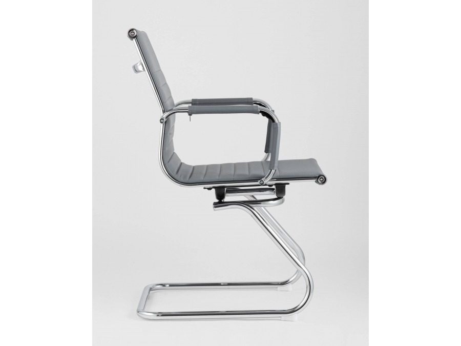 Кресло для посетителей TopChairs Visit серое 2 шт.