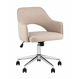 Кресло офисное Кларк рогожка бежевый