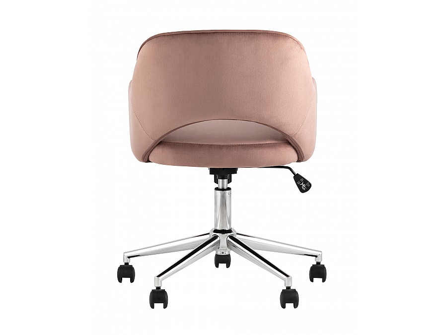 Кресло компьютерное Кларк велюр розовый