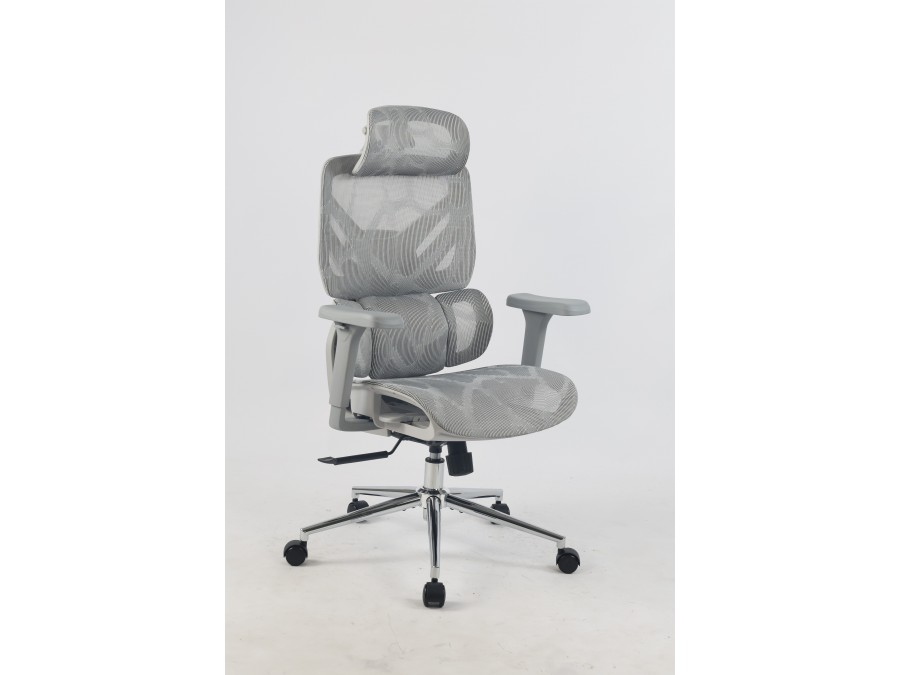 Кресло офисное TopChairs Structo серая сетка