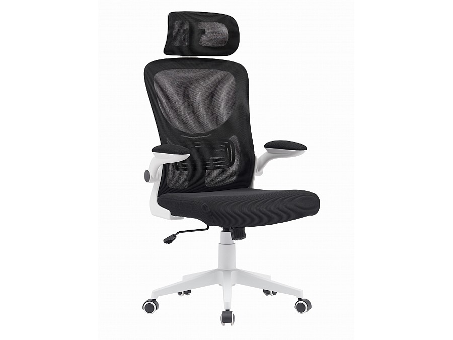 Кресло офисное TopChairs Airone белый с черной сеткой