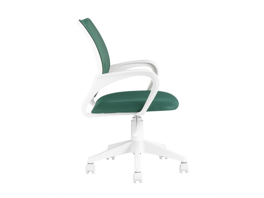 Кресло офисное TopChairs ST-BASIC-W зеленый крестовина пластик белый