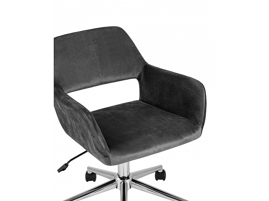 Кресло офисное Ross велюр серый