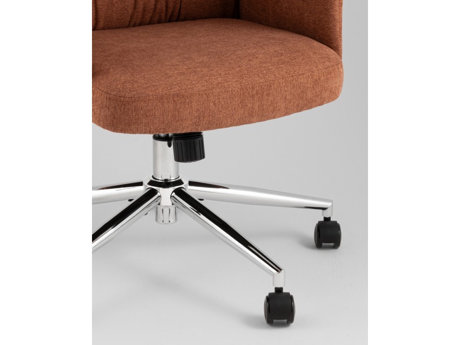 Кресло офисное TopChairs Neoma терракотовый ткань