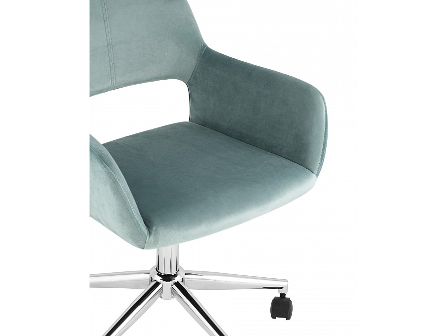 Кресло офисное ROSS велюр серо-зеленый