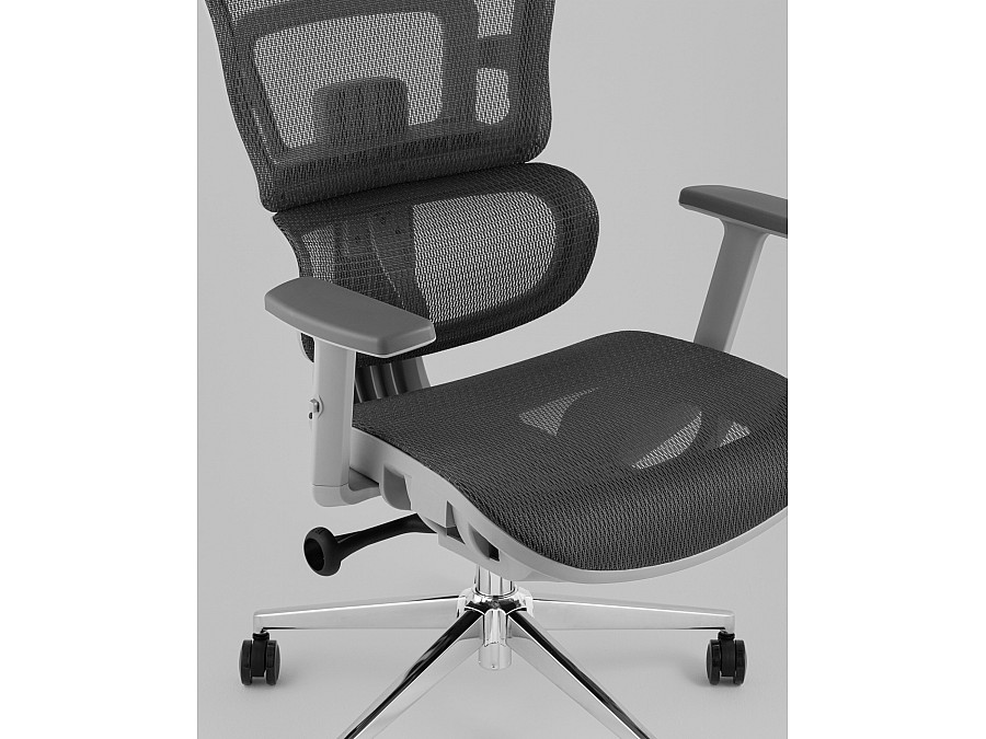 Кресло офисное TopChairs Techno Professional серый