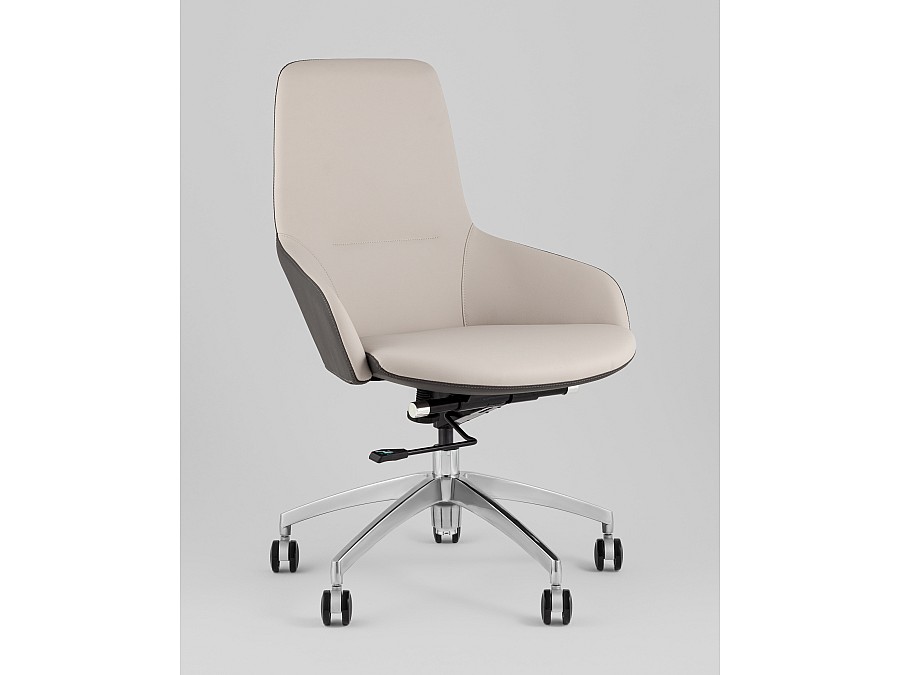 Кресло офисное TopChairs Soulo светло-серый, серый