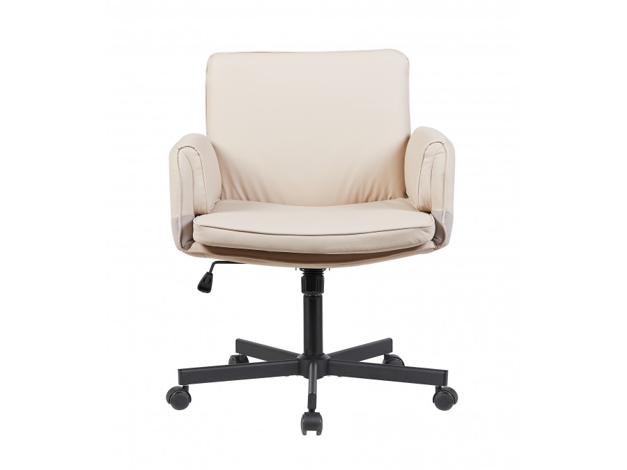 Кресло офисное TopChairs Foldo с откидными подлокотниками бежевое