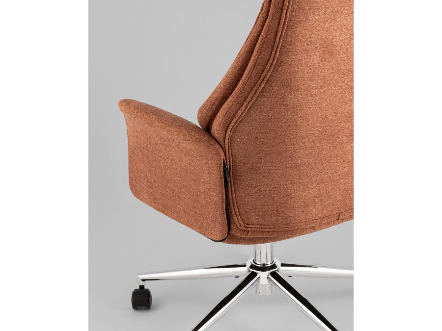 Кресло офисное TopChairs Neoma терракотовый ткань