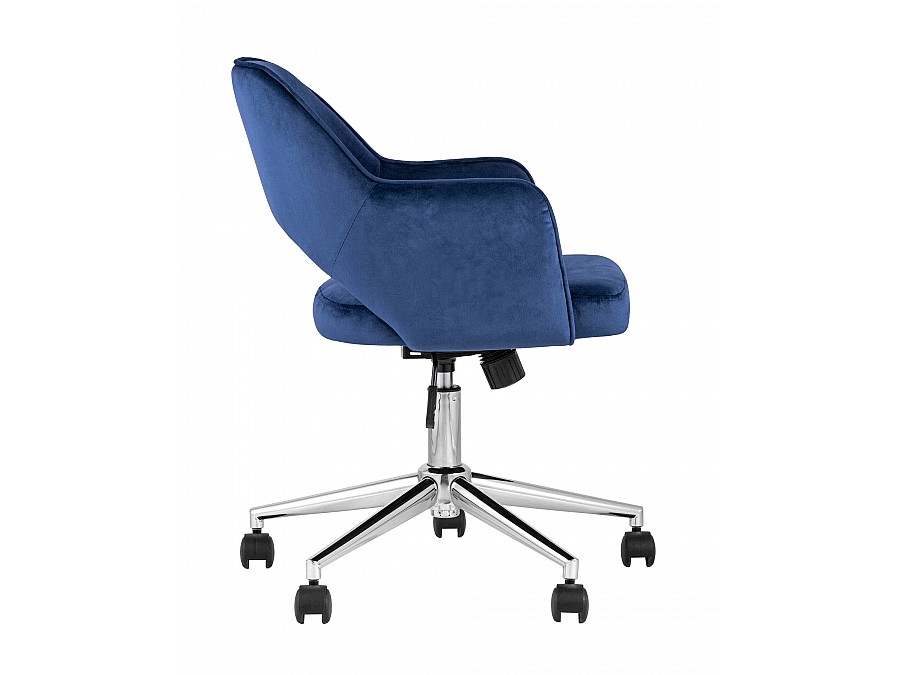 Кресло компьютерное Кларк велюр синий