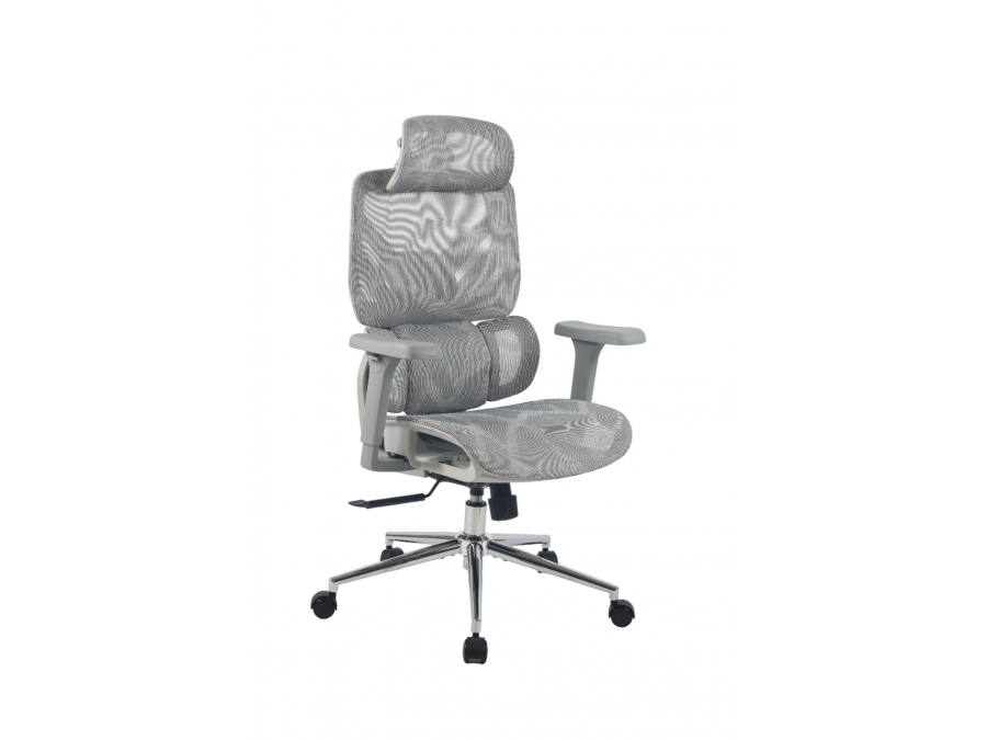 Кресло офисное TopChairs Structo серая сетка