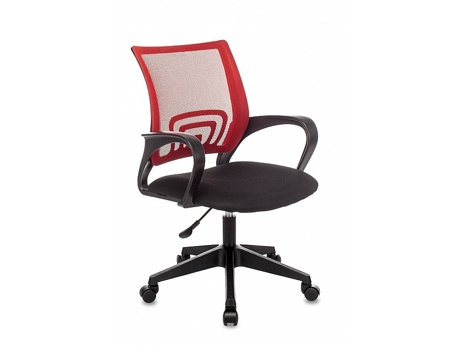 Кресло офисное TopChairs ST-Basic сетка/ткань красный