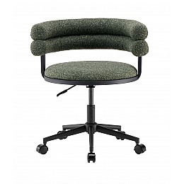 Стул офисный Ponty зелёный чёрные ножки