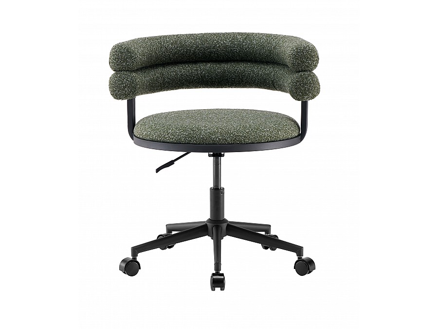 Стул офисный Ponty зелёный чёрные ножки