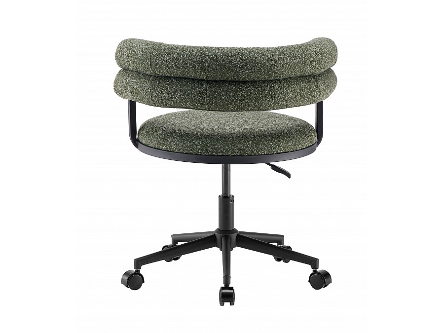 Стул офисный Ponty зелёный чёрные ножки