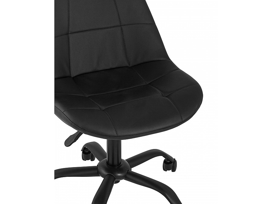 Стул офисный Гирос экокожа черный