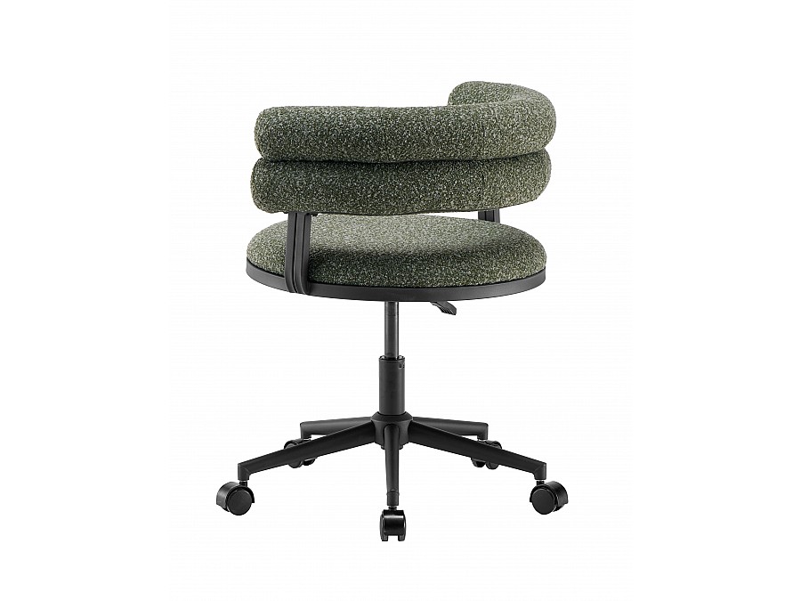 Стул офисный Ponty зелёный чёрные ножки