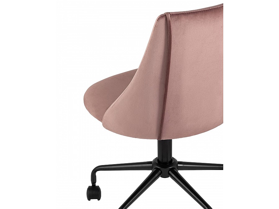 Кресло компьютерное Сиана велюр розовый