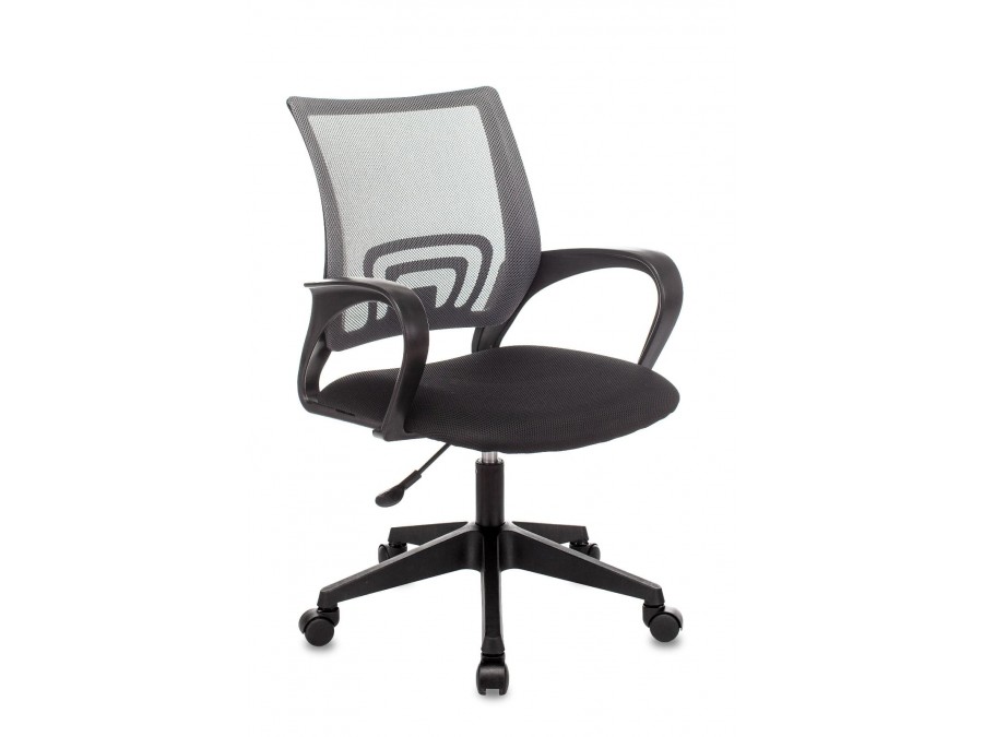 Кресло офисное TopChairs ST-Basic сетка/ткань темно-серый